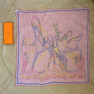 Hermès Caleche Elastique Silk Scarf with Box, 90cm